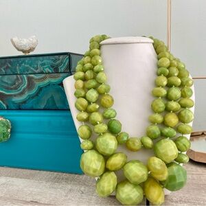 Kate Spade Olive Beaded Necklace